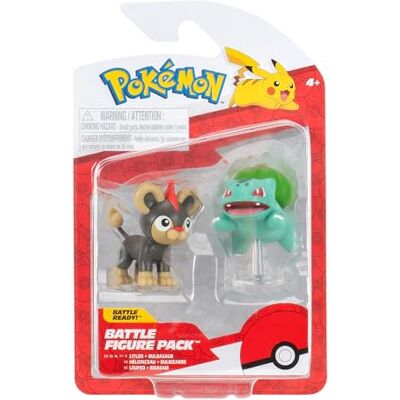 Jazwares - Pokémon Battle Figure Set Litleo & Bulbasaur - Figura de ação Jazwares - Pokémon Battle Figure Set Litleo & Bulbasaur - Figura de ação