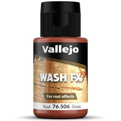 Vallejo Model Wash pintura acrílica cor Oxid para aplicar efeitos de sombras e luzes, 35 ml. Forma fácil e rápida para modelo e figuras Vallejo Model Wash pintura acrílica cor Oxid para aplicar efeitos de sombras e luzes, 35 ml. Forma fácil e rápida para modelo e figuras
