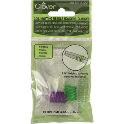 Clover G-Coil Knitting Needle Suporte de agulhas 3/Pkg Clover G-Coil Knitting Needle Suporte de agulhas 3/Pkg