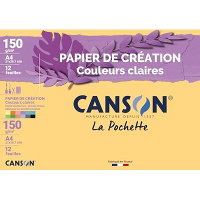 Canson – Papel em pasta, DIN A4, 150 g/m² Canson – Papel em pasta, DIN A4, 150 g/m²