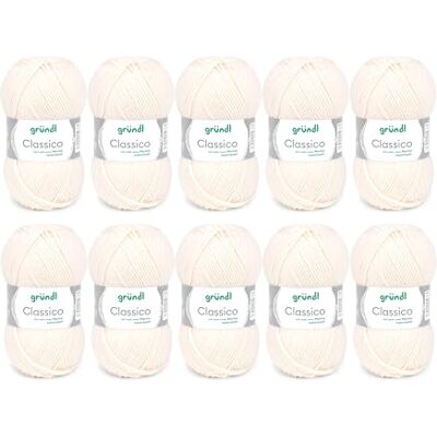 Fio de Lã Merino Classico Gründl - 50g/120m Fio de Lã Merino Classico Gründl - 50g/120m