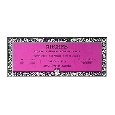 ARCHES Unbekannt Bloco para aguarelas, madeira, cor branca, 25 x 10 x 1 cm ARCHES Unbekannt Bloco para aguarelas, madeira, cor branca, 25 x 10 x 1 cm