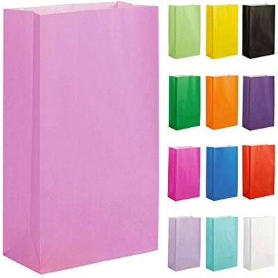 Thepaperbagstore 20 Rosa bebé sacos de papel para festas 14 x 24,5 x 7 cm sacos de presente de papel coloridos para festas infantis e de adultos, aniversários, casamentos, despedidas de solteira e Thepaperbagstore 20 Rosa bebé sacos de papel para festas 14 x 24,5 x 7 cm sacos de presente de papel coloridos para festas infantis e de adultos, aniversários, casamentos, despedidas de solteira e