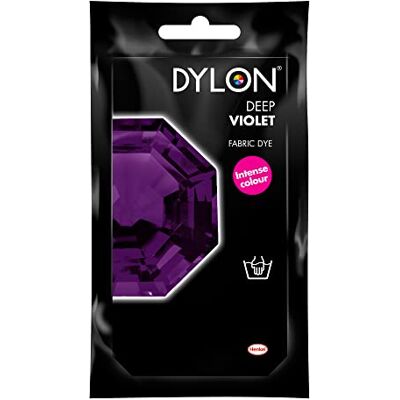 Dylon Tinta para tecido, violeta intenso, 50 g Dylon Tinta para tecido, violeta intenso, 50 g