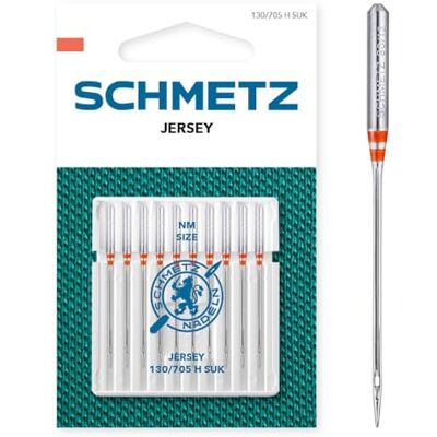 SCHMETZ Jersey 80/12 10 agulhas para máquinas de costura SCHMETZ Jersey 80/12 10 agulhas para máquinas de costura