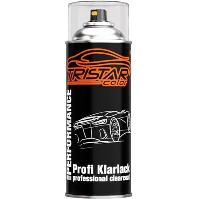 TRISTARcolor verniz transparente brilhante 400 ml spray Alto brilho, qualidade profissional, resistente às intempéries e à luz, anti-UV, pintura de carro, Made in Germany TRISTARcolor verniz transparente brilhante 400 ml spray Alto brilho, qualidade profissional, resistente às intempéries e à luz, anti-UV, pintura de carro, Made in Germany