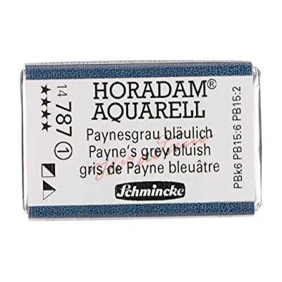 Schmincke HORADAM® AQUARELL aguarelas para artistas, 787 Paynes cinzento-azulado, 14 787 043, 1/1 godet Schmincke HORADAM® AQUARELL aguarelas para artistas, 787 Paynes cinzento-azulado, 14 787 043, 1/1 godet
