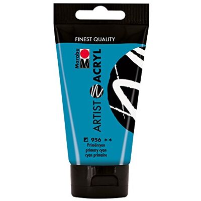 Marabu Artist acrílico, 75 ml, primärcyan Marabu Artist acrílico, 75 ml, primärcyan