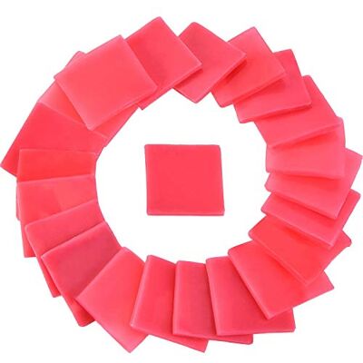 Jovitec 50 peças 2 x 2 cm de argila de cola de pintura de diamante argila de pintura de ponto cruz DIY, vermelho Jovitec 50 peças 2 x 2 cm de argila de cola de pintura de diamante argila de pintura de ponto cruz DIY, vermelho