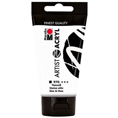 Marabu – Artist acrílico, 75 ml, titanweiß Marabu – Artist acrílico, 75 ml, titanweiß