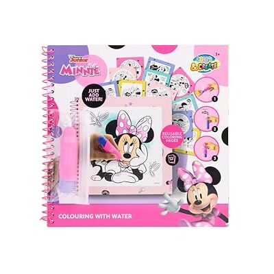 Disney Minnie Livro para colorir com água 12 páginas Livro para colorir com água e marcador recarregável, 22,5 x 22,5 cm, deixe secar e recomeçar, sem manchas, +3 anos Disney Minnie Livro para colorir com água 12 páginas Livro para colorir com água e marcador recarregável, 22,5 x 22,5 cm, deixe secar e recomeçar, sem manchas, +3 anos