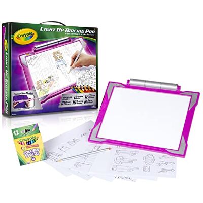 Tablete de Calcar Iluminada Crayola - Rosa - Para Crianças 5-15 - Ferramenta de Desenho Tablete de Calcar Iluminada Crayola - Rosa - Para Crianças 5-15 - Ferramenta de Desenho