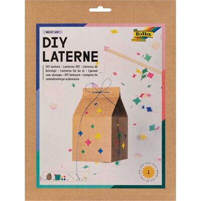 Folia DIY lanterna MILKY WAY, aprox. 11 x 19,5 x 11 cm Conjunto de artesanato para lanterna que pode ser desenhado como uma caixa de leite com estrelas, incl. Luz LED e 2 pilhas Folia DIY lanterna MILKY WAY, aprox. 11 x 19,5 x 11 cm Conjunto de artesanato para lanterna que pode ser desenhado como uma caixa de leite com estrelas, incl. Luz LED e 2 pilhas