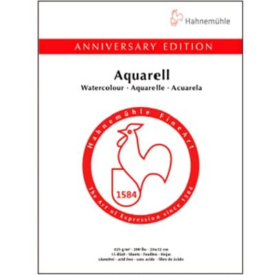 Hahnemühle Hahnemuhle Bloco de aguarela, branco, M Hahnemühle Hahnemuhle Bloco de aguarela, branco, M