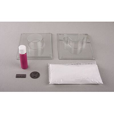 Rayher DIY Casting Kit with Plaster Casting Powder, Moulds, Plaster Colouring, e dois autocolantes de impressão, kit de artesanato para seis ornamentos, 85 x 50 mm, diâmetro 55 mm, Rayher DIY Casting Kit with Plaster Casting Powder, Moulds, Plaster Colouring, e dois autocolantes de impressão, kit de artesanato para seis ornamentos, 85 x 50 mm, diâmetro 55 mm,