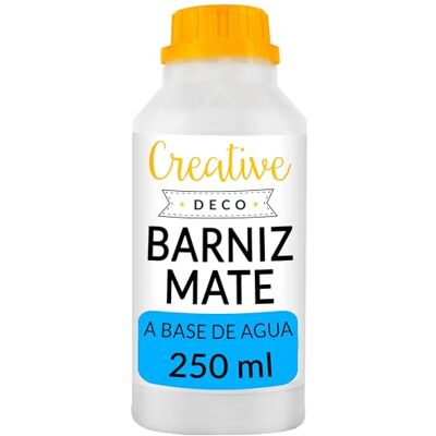 Creative Deco - 250 ml - à base de água - Transparente - Verniz Creative Deco - 250 ml - à base de água - Transparente - Verniz