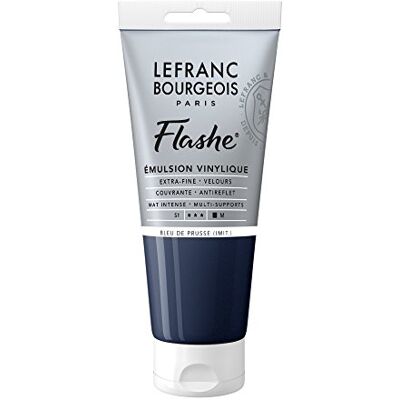 Lefranc Bourgeois vinil pintura acrílica, cor extra fina de vinil para artistas, Preussischblau, tubo de 80 ml Vinylfarbe Lefranc Bourgeois vinil pintura acrílica, cor extra fina de vinil para artistas, Preussischblau, tubo de 80 ml Vinylfarbe