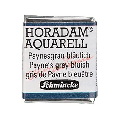 Schmincke HORADAM® AQUARELL aguarelas para artistas, 787 Paynes cinzento-azulado, 14 787 044, 1/2 godet Schmincke HORADAM® AQUARELL aguarelas para artistas, 787 Paynes cinzento-azulado, 14 787 044, 1/2 godet