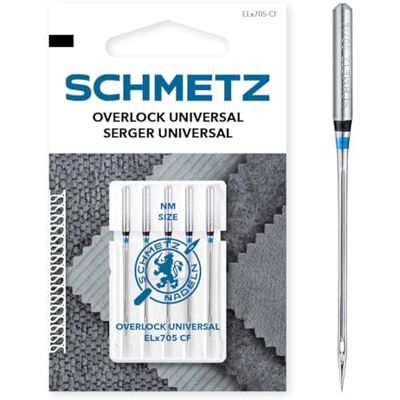 Schmetz - EL-x-705 CF - 80/12 - Crômico - Conjunto de agulhas Schmetz - EL-x-705 CF - 80/12 - Crômico - Conjunto de agulhas