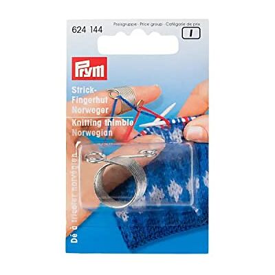 Prym Dedal de malha acessório para costura, prata Prym Dedal de malha acessório para costura, prata