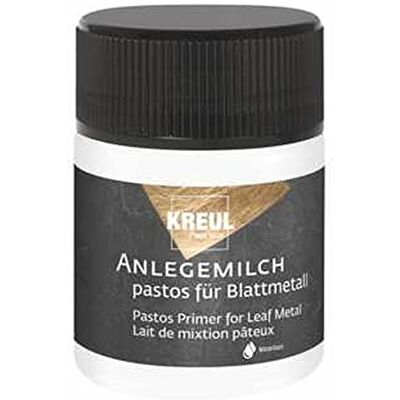 KREUL 99452 Mistura de leite em massa 50 ml adesivo grosso especial para folhas de metal, palmilhas, etc KREUL 99452 Mistura de leite em massa 50 ml adesivo grosso especial para folhas de metal, palmilhas, etc