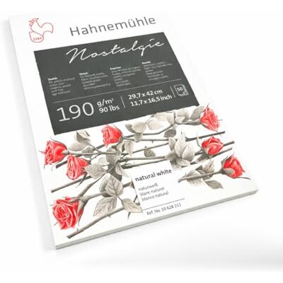 Hahnemühle Bloco para esboços ou esquicios Nostalgie, A3, 190 g/m², 50 folhas Hahnemühle Bloco para esboços ou esquicios Nostalgie, A3, 190 g/m², 50 folhas