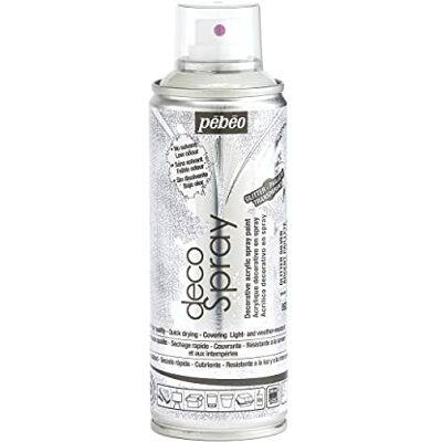 Pebeo - DecoSpray - Brilho prateado - 200 ml - Tinta spray Pebeo - DecoSpray - Brilho prateado - 200 ml - Tinta spray