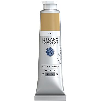 Lefranc Bourgeois Óleo extra fino brilhante e vibrante, dourado, 40 ml Lefranc Bourgeois Óleo extra fino brilhante e vibrante, dourado, 40 ml