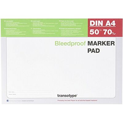 Copic Bloco de 50 folhas A4 para marcadores à base de álcool Copic Bloco de 50 folhas A4 para marcadores à base de álcool
