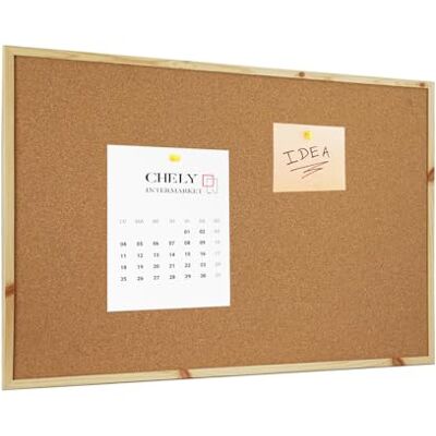 CHELY INTERMARKET Quadro de Avisos de Cortiça 50X70 CM Moldura de Madeira Marrom Kit de Montagem Alfinetes Incluídos Quadro de Anúncios para Escritório Escola Quadro Visual Decorativo Lembretes de CHELY INTERMARKET Quadro de Avisos de Cortiça 50X70 CM Moldura de Madeira Marrom Kit de Montagem Alfinetes Incluídos Quadro de Anúncios para Escritório Escola Quadro Visual Decorativo Lembretes de