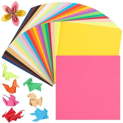 Uncle Paul Papel de origami colorido 300 folhas, 15 × 15 cm 70 gsm 25 cores vivas, papel quadrado frente e verso 6 polegadas para artes DIY, artesanato e decoração crianças e adultos Uncle Paul Papel de origami colorido 300 folhas, 15 × 15 cm 70 gsm 25 cores vivas, papel quadrado frente e verso 6 polegadas para artes DIY, artesanato e decoração crianças e adultos