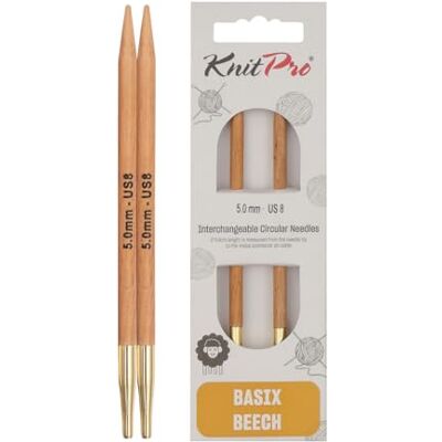 KnitPro Basix Bétula Multicolor - 5 mm - Agulhas de tricô KnitPro Basix Bétula Multicolor - 5 mm - Agulhas de tricô