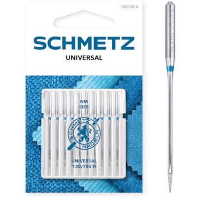SCHMETZ 10 Agulhas para máquinas de coser Universal 130/705 H Espessura 100/16 SCHMETZ 10 Agulhas para máquinas de coser Universal 130/705 H Espessura 100/16