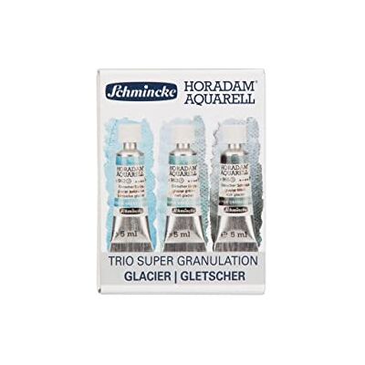 Schmincke Horadam Aqua Glaciar, Super Granulation Trio Glacier, tubos de 5 ml, 74 616 097, conjunto de cart? n, tons de granulação muito fortes, melhores pinturas de aguarela supergranulação? Schmincke Horadam Aqua Glaciar, Super Granulation Trio Glacier, tubos de 5 ml, 74 616 097, conjunto de cart? n, tons de granulação muito fortes, melhores pinturas de aguarela supergranulação?