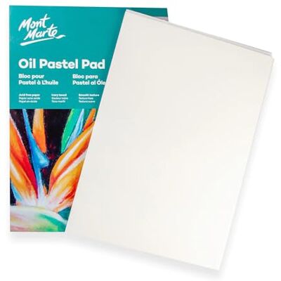 MONT MARTE Papel Pastel A3 Bloc Pastel óleo Premium 20 folhas, 200 g/m², ideal para bolos macios e bolos a óleo MONT MARTE Papel Pastel A3 Bloc Pastel óleo Premium 20 folhas, 200 g/m², ideal para bolos macios e bolos a óleo
