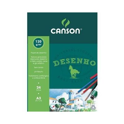 Canson Bloco de desenho A3 24 folhas 120 g Canson Bloco de desenho A3 24 folhas 120 g