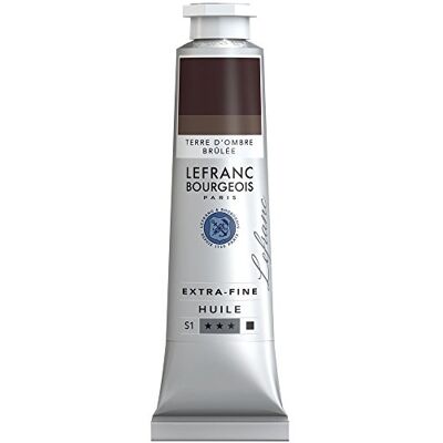 Lefranc Bourgeois Óleo extra fino brilhante e vibrante, Terra de sombra torrada, 40 ml Lefranc Bourgeois Óleo extra fino brilhante e vibrante, Terra de sombra torrada, 40 ml