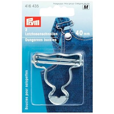Prym Dungarees Silver (40 mm) Fivelas 1 unidade Prym Dungarees Silver (40 mm) Fivelas 1 unidade