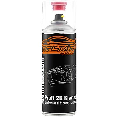 TRISTARcolor 2C verniz transparente acetinado HS 400 ml spray Resistente a produtos químicos e gasolina, excelente aderência, resistente às intempéries, pintura de carro, Made in Germany TRISTARcolor 2C verniz transparente acetinado HS 400 ml spray Resistente a produtos químicos e gasolina, excelente aderência, resistente às intempéries, pintura de carro, Made in Germany