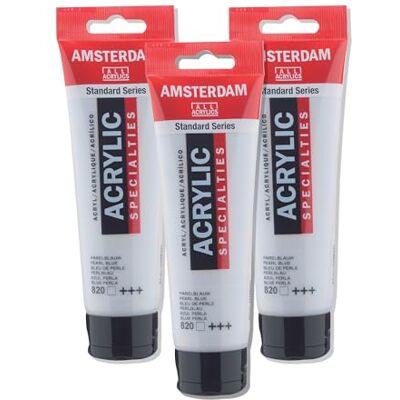 Amsterdam Standard Series cores acrílicas tubo 120 ml azul pérola 820 () Amsterdam Standard Series cores acrílicas tubo 120 ml azul pérola 820 ()
