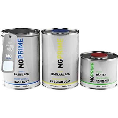 PRiME Barcos de pintura automotiva para Holden 10U Casablanca White 2,5 Kit camada de base verniz 2K endurecedor, pronto a usar PRiME Barcos de pintura automotiva para Holden 10U Casablanca White 2,5 Kit camada de base verniz 2K endurecedor, pronto a usar