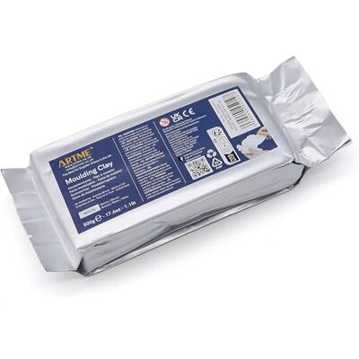 ARTME Argila 500 g pasta de modelar para artes e trabalhos manuais criativos, secagem ao ar, embalagem individual (500 g x 1) ARTME Argila 500 g pasta de modelar para artes e trabalhos manuais criativos, secagem ao ar, embalagem individual (500 g x 1)