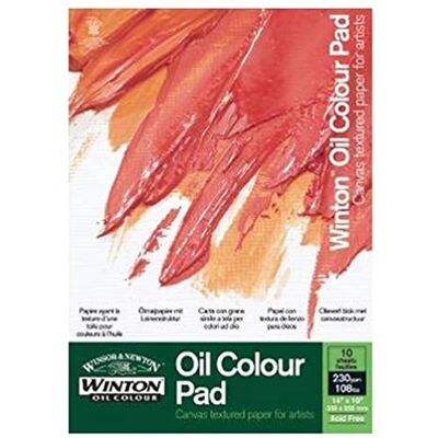 Winsor & Newton Winton Bloco de papel com textura de tela para artistas ( ) Winsor & Newton Winton Bloco de papel com textura de tela para artistas ( )