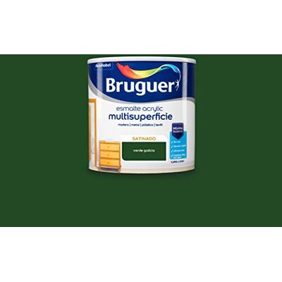 Bruguer Verniz acrílico multisuperfícies à base de água acetinado Verde Galiza 250 ml Bruguer Verniz acrílico multisuperfícies à base de água acetinado Verde Galiza 250 ml