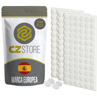 CZ Store Pontos autocolantes 15 mm 240 peças Garantia vitalícia. Gancho e laço de dupla face, remendos de nylon e poliéster, acessórios redondos para artesanato CZ Store Pontos autocolantes 15 mm 240 peças Garantia vitalícia. Gancho e laço de dupla face, remendos de nylon e poliéster, acessórios redondos para artesanato