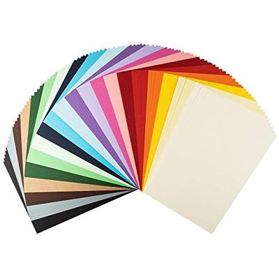 Ideen mit Herz Papel de cor sortido, cartão DIN A4, de 220 g/m2, 20 cores diferentes, 100 folhas Ideen mit Herz Papel de cor sortido, cartão DIN A4, de 220 g/m2, 20 cores diferentes, 100 folhas