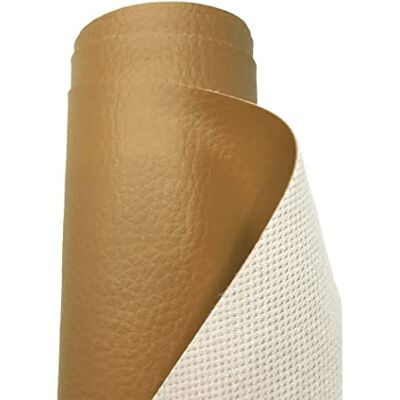 A-Express Tecido de Grão de Couro de Imitação Material Texturizado por Couro Sintético Vinil Almofadas Bolsa Bege 2 Metros 200 cm x 140 cm A-Express Tecido de Grão de Couro de Imitação Material Texturizado por Couro Sintético Vinil Almofadas Bolsa Bege 2 Metros 200 cm x 140 cm