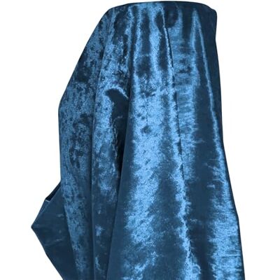 A-Express Tela de Veludo Amassado Macio Material Cortinas Almofadas Costureira 140cm largura 2 Metros (200cm x 140cm) Azul turquesa A-Express Tela de Veludo Amassado Macio Material Cortinas Almofadas Costureira 140cm largura 2 Metros (200cm x 140cm) Azul turquesa