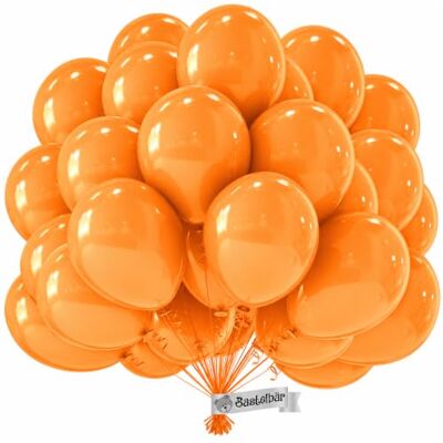 Bastelbär Balões laranja orgânico • 50 peças • Feito na Europa • Balões ecológicos premium • 100% látex natural • biodegradável • Ø 34 cm • balões de aniversário • clima neutro • balões de cores • metalizados Bastelbär Balões laranja orgânico • 50 peças • Feito na Europa • Balões ecológicos premium • 100% látex natural • biodegradável • Ø 34 cm • balões de aniversário • clima neutro • balões de cores • metalizados