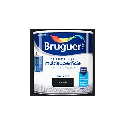 Bruguer Verniz multisuperfícies acrílico à base de água brilhante cinza médio 250 ml Bruguer Verniz multisuperfícies acrílico à base de água brilhante cinza médio 250 ml